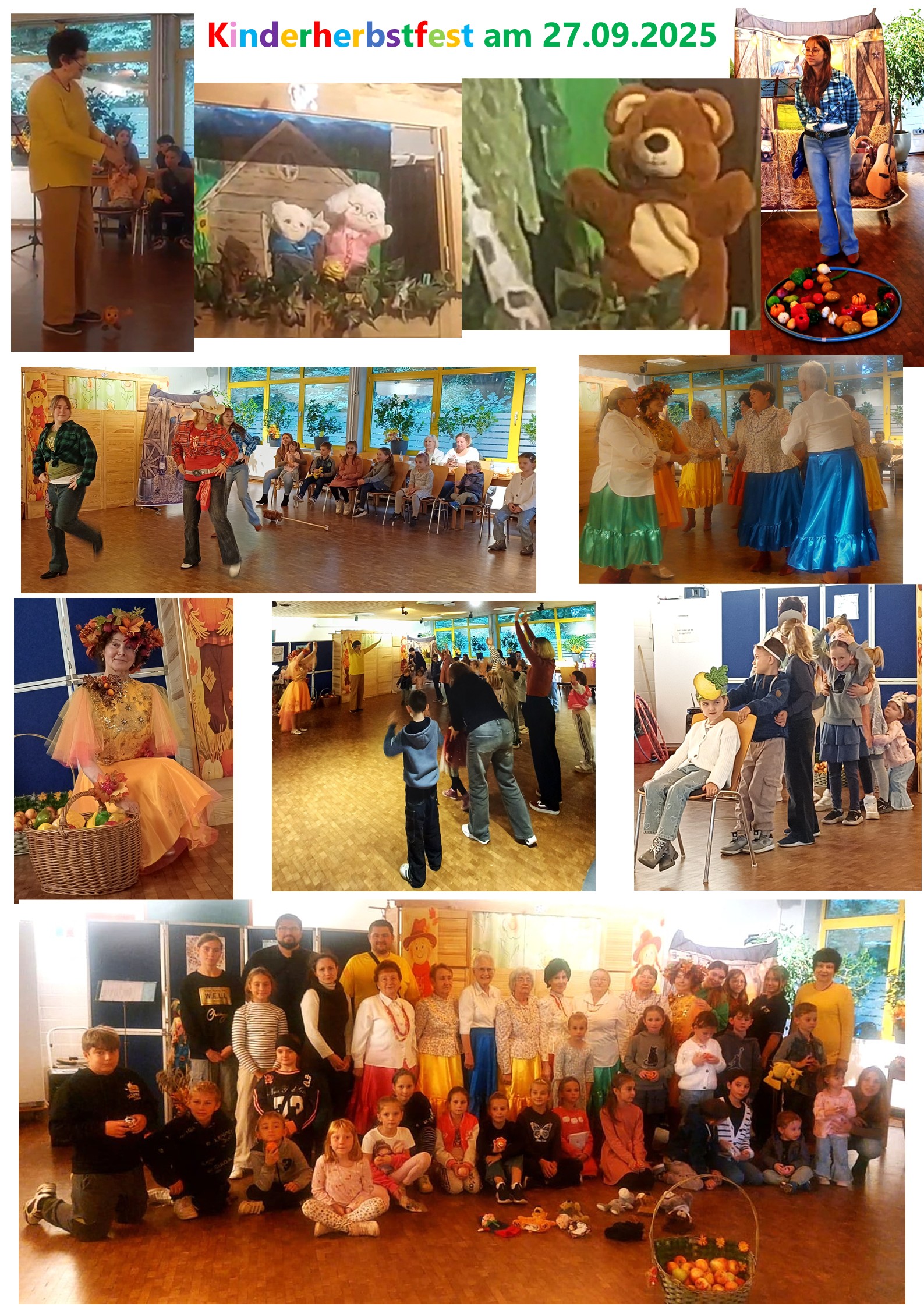 Kinderherbstfest mit Puppentheater und Mitmachaktionen